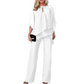🎁Novedades con un 49 % de descuento💥 Elegante conjunto asimétrico de dos piezas con pantalón