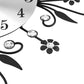 ¿Paredes vacías y relojes aburridos? Este diseño floral con strass lo cambia todo. 🌸✨