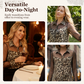 🐆 👚 Camisa de mujer con estampado de leopardo y malla contrastante – Manga larga, versatilidad ✨ desde la oficina hasta la noche