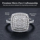 ¿Anillos que pierden su brillo? Cientos de piedras en micropavé, luz desde todos los ángulos. 💎✨