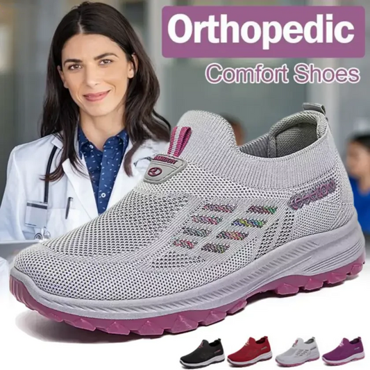 🔥¡Solo por Tiempo Limitado 60% DESCUENTO!🎉 Zapatillas Slip-on de Tejido Fly Knit con Soporte Ortopédico para el Arco