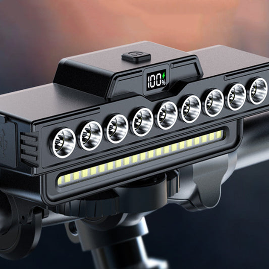 🚲【1º en Artículos para ciclistas】🔥¿Luces tenues y sin bocina? 28 LED + claxon con mando, todo en uno para rodar seguro. 🚲💡