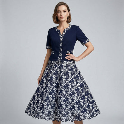 ¿Preocupada por verte elegante sin complicaciones? Diseño dos piezas falso, todo en uno. 👗✨