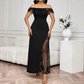 👗✨ ¿Un vestido que se adapta a tu estilo? Escote convertible: clásico o con hombros descubiertos.