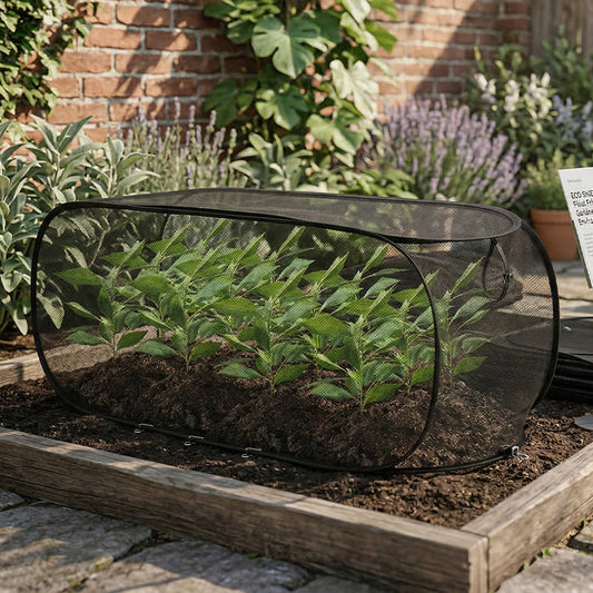🌱 ¡AHORA CON UN 50 % DE DESCUENTO! ✨ Cubierta de malla plegable para plantas: protege las plantas, diseño transpirable y fácil de montar 🌿
