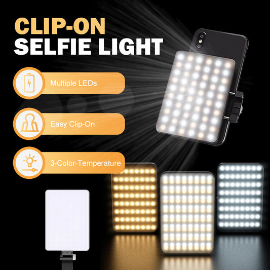 ¿Selfies oscuros y videollamadas con sombras? Luz LED uniforme y ajustable, calidad