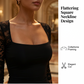 😍🥰【1º en Ropa de mujer】🏆Mangas de encaje que enamoran, escote que realza, dobladillo que seduce. La combinación