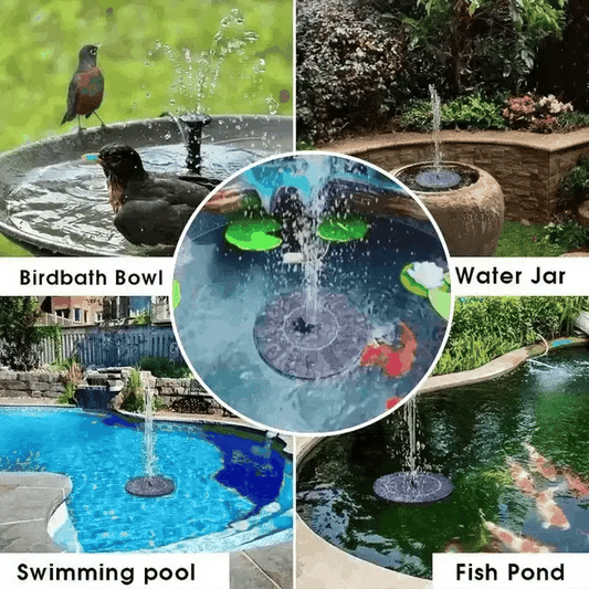 ¿Jardín sin vida y sin enchufes? Energía solar, agua en movimiento, magia al instante. 🌞💧