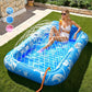 5 usos en uno: cama de bronceado, isla flotante, piscina personal... ¡infinitas posibilidades! 🔄🏖️