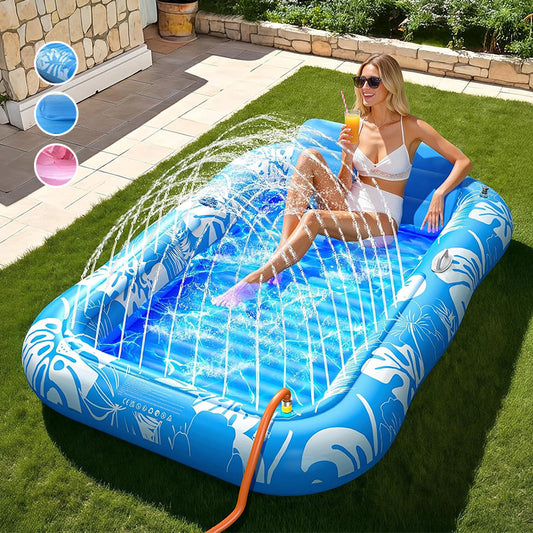 5 usos en uno: cama de bronceado, isla flotante, piscina personal... ¡infinitas posibilidades! 🔄🏖️
