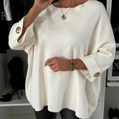 Jersey clásico de un solo color para mujer