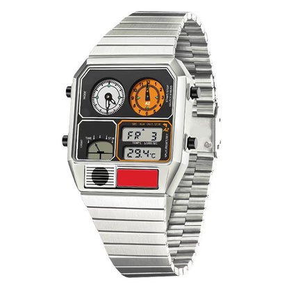 Reloj digital retro multifuncional para hombre