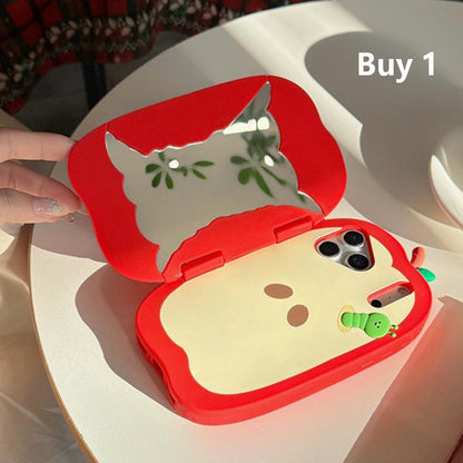 Funda de silicona para móvil «Apple Flip» con espejo