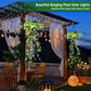 ☀️ 50% DESCUENTO – Luces Solares de Hiedra con Hojas Artificiales – Resistente al Agua, 8 Modos de Iluminación y Flexibles – Perfectas para Jardines, Balcones y Decoración de Paredes 🌿💡✨