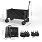 [Precio excepcional] Carrito plegable con ruedas: resistente, cómodo, versátil y práctico