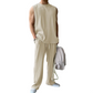 Conjunto de camiseta sin mangas y pantalones de corte holgado para hombre