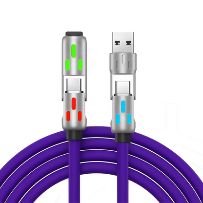 Cable de carga rápida RGB universal 4 en 1 - Totalmente mejorado