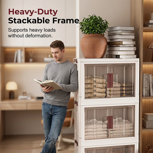 💥🧺 50% de Descuento: Armario Plegable con Tapa – Ahorra Espacio, Resistente, Gran Capacidad. 🏡✨ Perfecto para el Hogar, Apartamento y Organización.