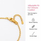 Elegante pulsera de diamante sintético en forma de corazón