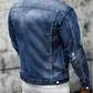 Chaqueta de denim casual Vintage-Wash Distressed para hombres