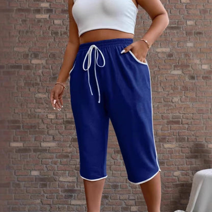 📢📢 ¡30% DE DESCUENTO! ⏰ Pantalones Capri con Cinturón y Bolsillos para Mujer
