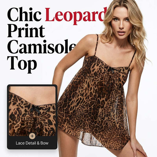Camiseta con estampado de leopardo de la mujer
