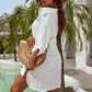 Camisa Casual Holgada de Jacquard de Gasa para Mujer