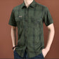 Camisa casual de manga corta de algodón para hombre