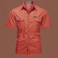 Camisa casual de manga corta de algodón para hombre