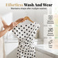 White & Black Polka Dot Asymmetrical Dress