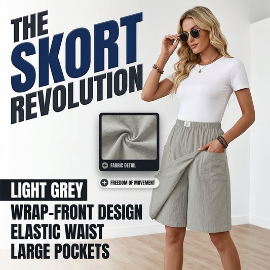 Mujeres casual elástico cintura envoltura skort