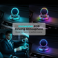 📱Soporte RGB para móvil en el coche – sujeción automática y carga inalámbrica. Manejo seguro con una sola mano! 🚗✨