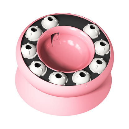 Dispensador rotativo de alimentos y juego de cerebro para gatos