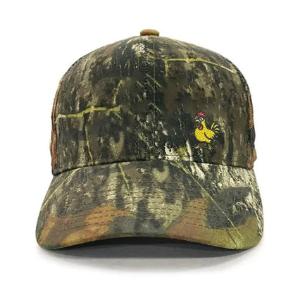 Witty Chicken Embroidered Snapback Cap