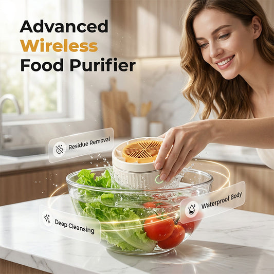 Purificador portátil de frutas y verduras