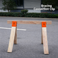 🛠️🔥 Soporte Profesional para Caballete de Sierra con Abrazadera – Banco de Trabajo Resistente para Madera y Construcción· Montaje Rápido y Extremadamente Duradero 🪨