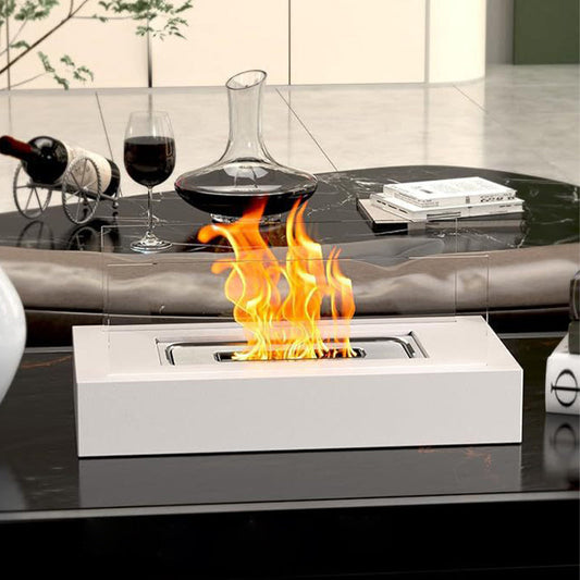 Portable mini etanol mesa fuego pozo para la decoración