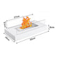 Portable mini etanol mesa fuego pozo para la decoración