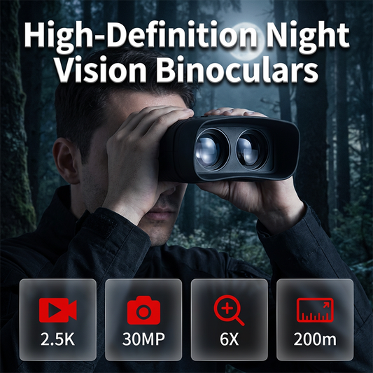 Binoculares digitales de visión nocturna con grabación de fotos y vídeos HD