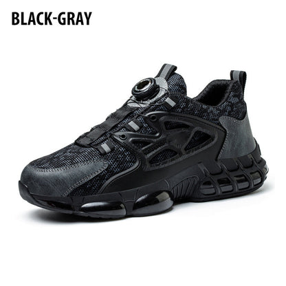 Zapatos de seguridad para hombre con hebilla de rotación rápida