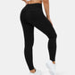 Leggings casuales de mezclilla de punto elástico con bolsillo lateral trasero de talle alto