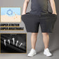Pantalón Corto Elásticos de Tallas Grandes de Seda de hielo para Hombre