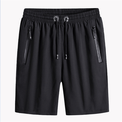 Pantalón Corto Elásticos de Tallas Grandes de Seda de hielo para Hombre
