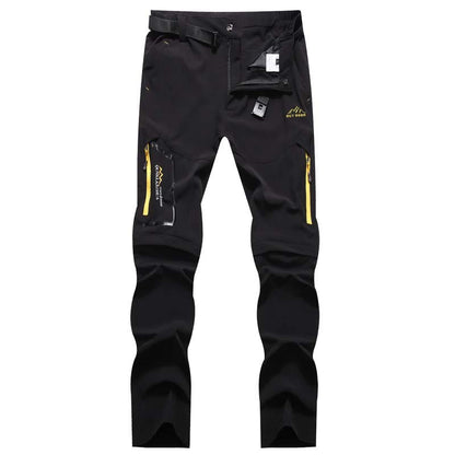 Pantalones de senderismo convertibles 2 en 1 para hombre con cinturón