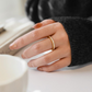 Anillo Minimalista Pave Zircon para Mujeres