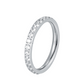 Anillo Minimalista Pave Zircon para Mujeres