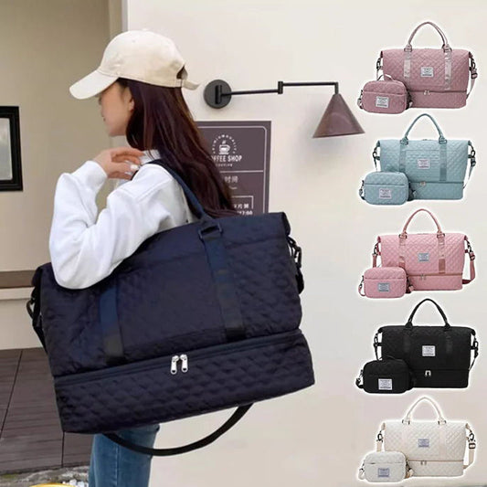 Set de bolsa de viaje de gran capacidad con separación húmeda y seca