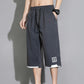Pantalones cortos Capri respirables de seda de hielo para hombre