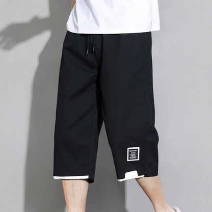 Pantalones cortos Capri respirables de seda de hielo para hombre
