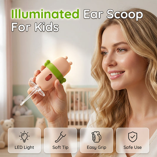 Scoop de oído visible de seguridad para niños con luz de cinturón